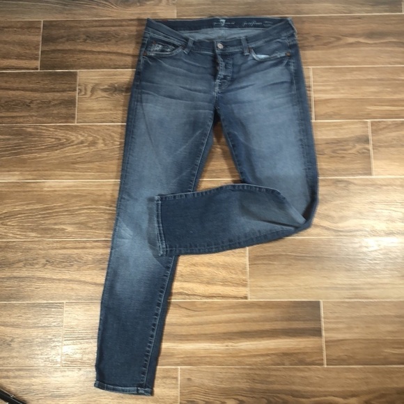 7 For All Mankind Josefina Skinny Boyfriend Jeans, Size 26 - Picture 4 of 13